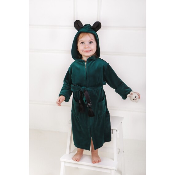 Girls Zipper Front Robes Long Sleeve Hooded Housecoat Long Housedress Loose  Bathrobes Comfy Pajama Sleepwear - Walmart.com