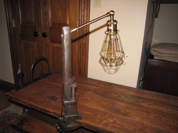 Antique Wrench Lamp Etsy