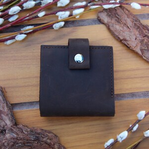 Handmade Genuine Leather Men's Wallet, Vintage Bifold Wallet, Boyfriend Gifts, Anti-Theft Wallet, Premium Quality Leather Men's Wallet image 4