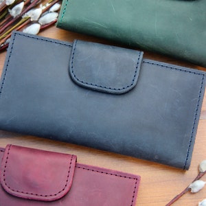 Bright Leather Wallet Woman, Long Wallet Phone Case, Medium Size Wallet, Large Wallet Original, Wallet Woman Leather Long, Wallet With Cards image 8