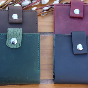 Handmade Genuine Leather Men's Wallet, Vintage Bifold Wallet, Boyfriend Gifts, Anti-Theft Wallet, Premium Quality Leather Men's Wallet image 9