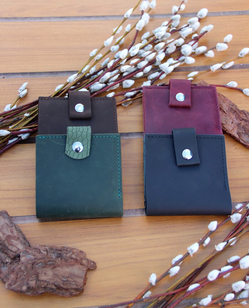 Handmade Genuine Leather Men's Wallet, Vintage Bifold Wallet, Boyfriend Gifts, Anti-Theft Wallet, Premium Quality Leather Men's Wallet image 1