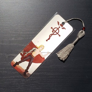 Edward Elric • Fullmetal Alchemist • Bookmark with Tassel and Bead