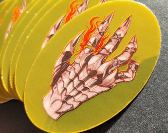 The Hand of Sauron • The Lord of the Rings • Metallic Gold Vinyl Stickers