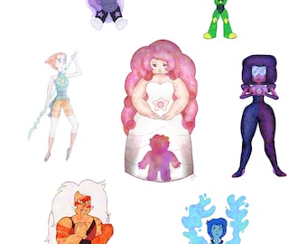 CLEARANCE! • Steven Universe • Matte Vinyl Stickers
