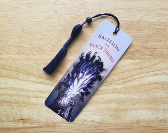 Balerion el Terror Negro • Canción de Hielo y Fuego • Marcapáginas con borla y cuenta