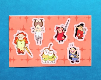 Chibi Feanorians • The Silmarillion • Gloss Vinyl Stickers