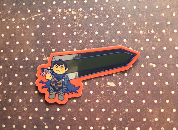 Chibi Guts • Berserk • Chrome Vinyl Sticker