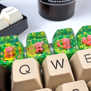 Kirby keycap, esc keycap, 3D-geprinte keycap, aangepaste keycap, ambachtelijke keycap, anime keycaps, hars keycap, keycap geschenken, mechanische keycaps