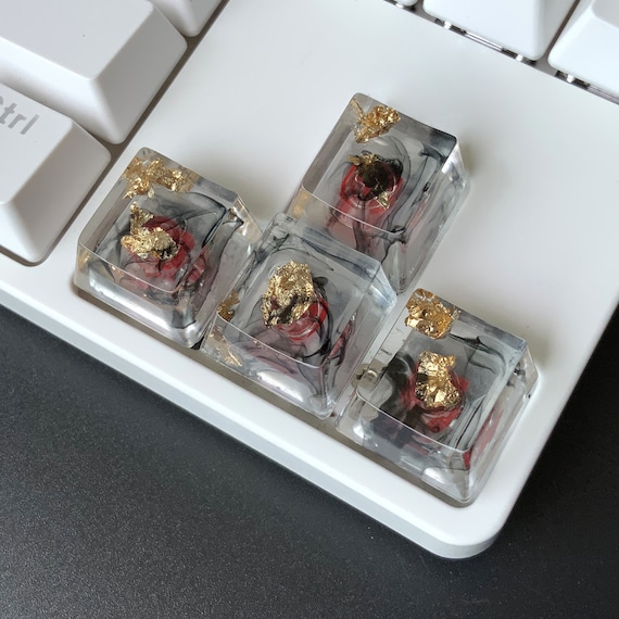 Artisan 透明キーキャップ：カスタム樹脂キーボードキャップ