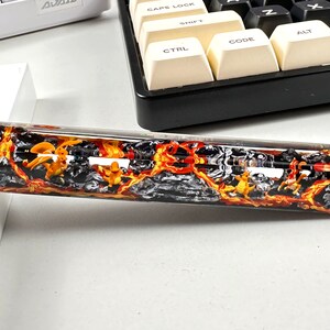 Custom keycaps, spacebar keycap, pokemon keycap, pokemon spacebar, custom spacebar, resin keycap set, 3d printed keycap, artisan spacebar image 5