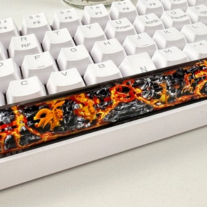 Custom keycaps, spacebar keycap, pokemon keycap, pokemon spacebar, custom spacebar, resin keycap set, 3d printed keycap, artisan spacebar image 6