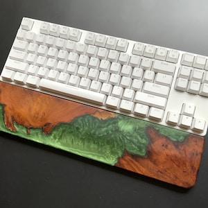 Wrist rest resin, TKL wrist rest, Keyboard wrist rest, Custom wrist rest, Artisan wrist rest, Wood wrist rest for Mechanical keyboard