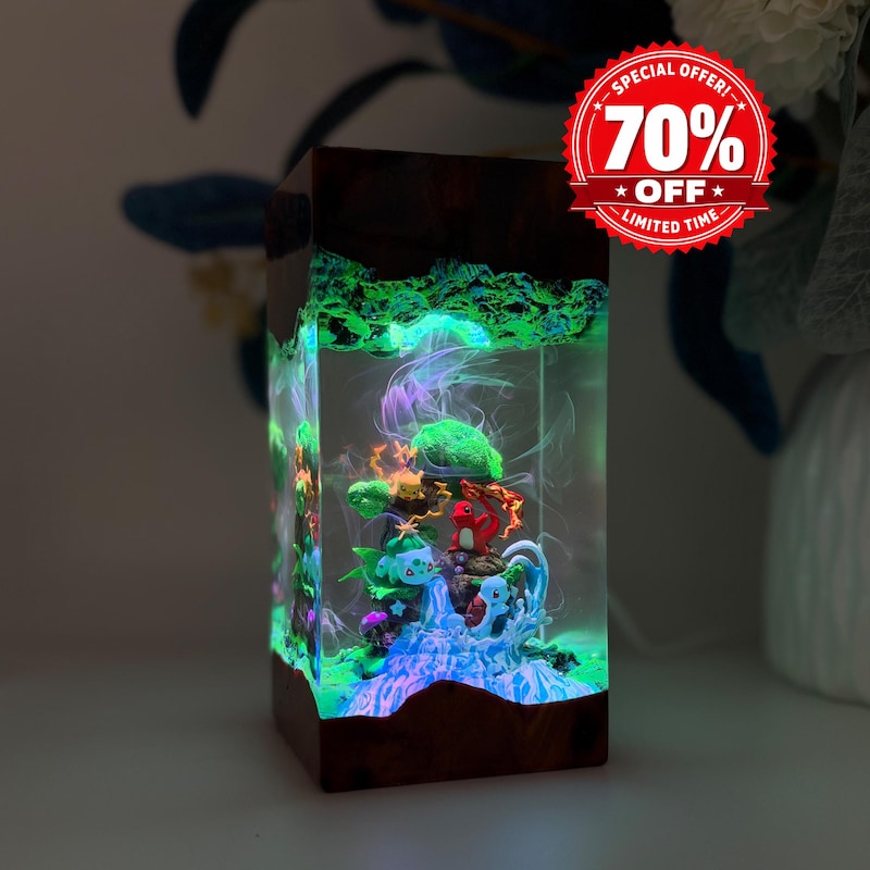 Resin Poke Lamps - Etsy UK