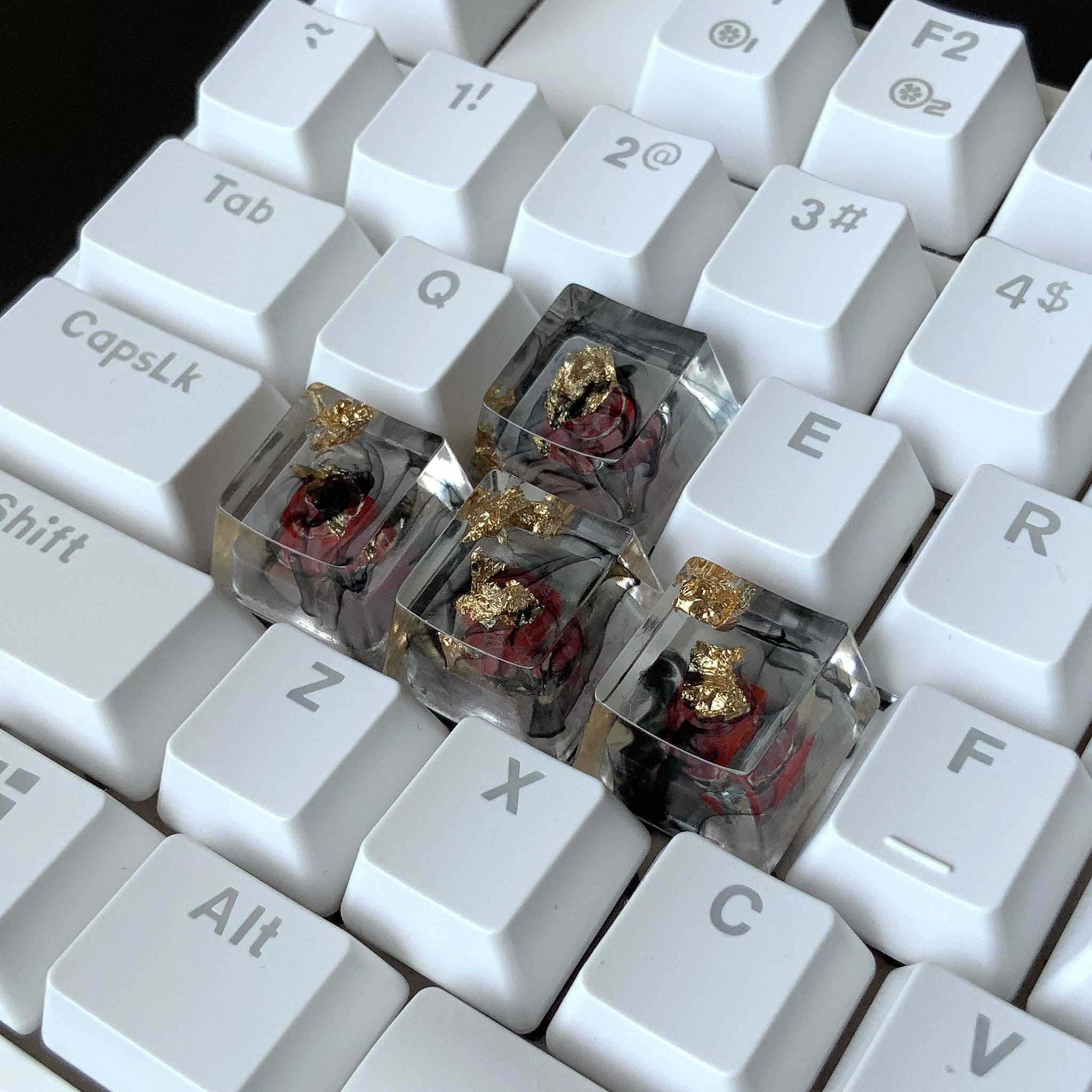 キーボード Artisan Keycap - Faded Trixie Resin Artisan Keycap Set: Cherry MX Keyboard Caps - Etsy