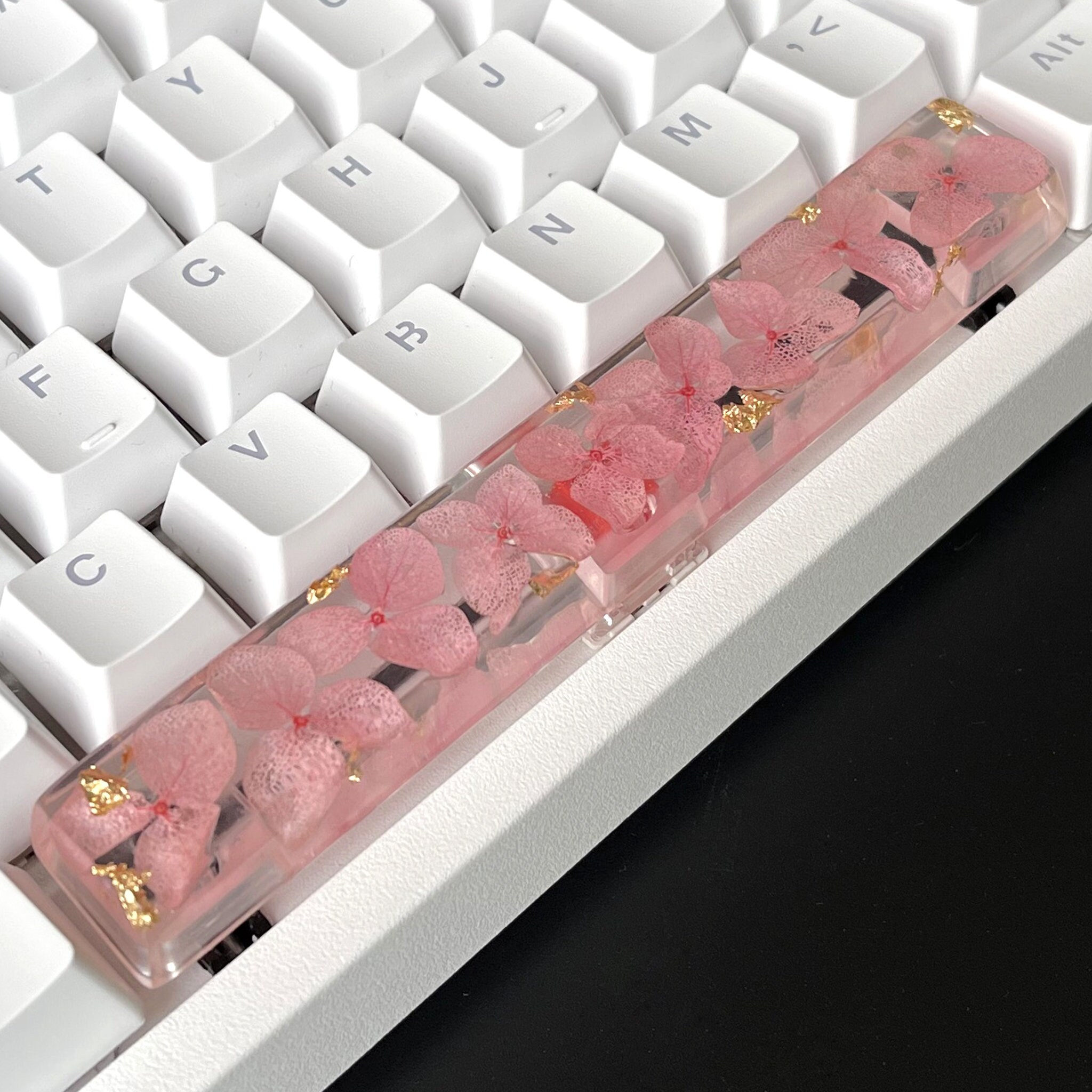 ピンクのキーキャップセット、樹脂製キーキャップ、かわいいキー