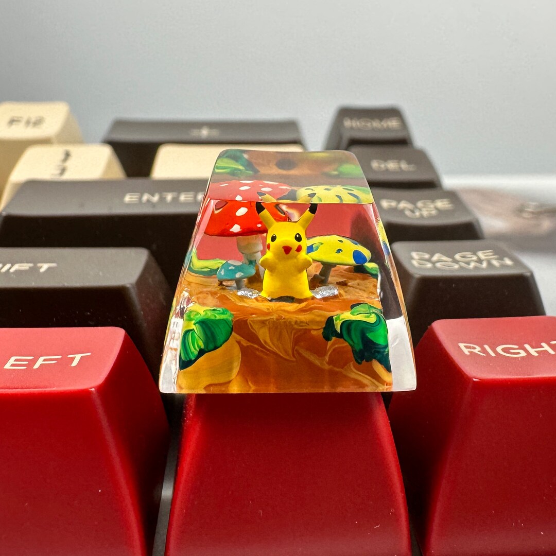 Pikachu Pokemon, Resin Keycap, Cute Keycap, Esc Keycap, Artisan Keycap ...