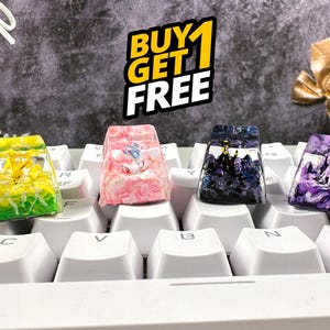 Eevee Evolution Pokémon Resin Keycap, Anpassad Artisan ESC Keycap