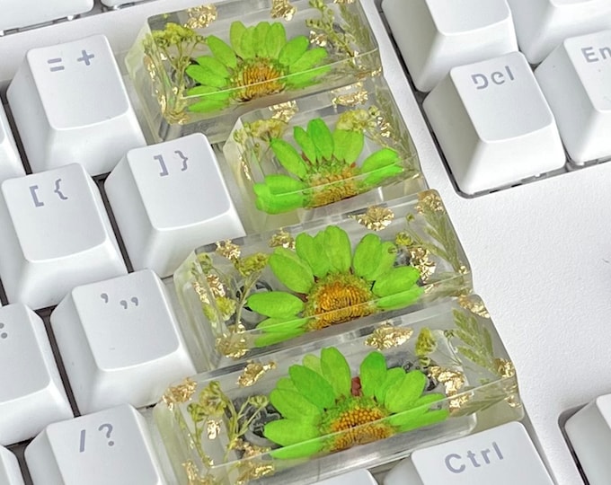 Epoxy Resin Artisan Keycap, Custom Keycaps, Botanical Keycaps, OEM SA ...