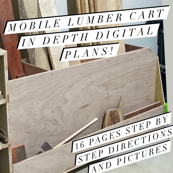 Mobile Lumber Cart In Depth Digital Plans