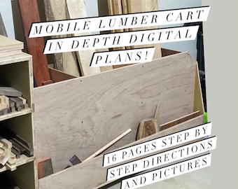 Mobile Lumber Cart In Depth Digital Plans