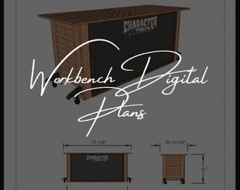 Workbench Digital Plans | Includes Sticker Board!