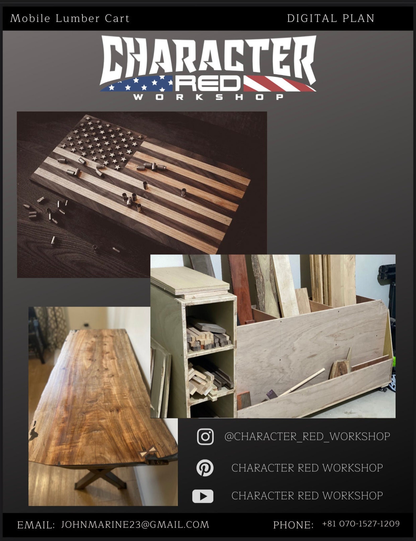 Mobile Lumber Cart in Depth Digital Plans Etsy