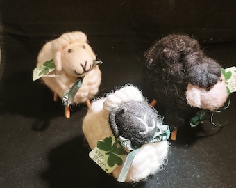 Shamrock Gift Company Dublin Irland Echte Wolle Irische Schafe 3er Set