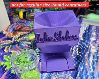 Mary Everything Bead Container Funnel 1.4" Wx 2"H Round Containers
