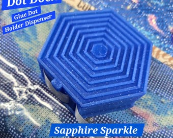 Dot Dock | Glue Dot Holder & Dispenser | 3D Printed Diamond Painting Accessory | Glue Dot Roll Organizer