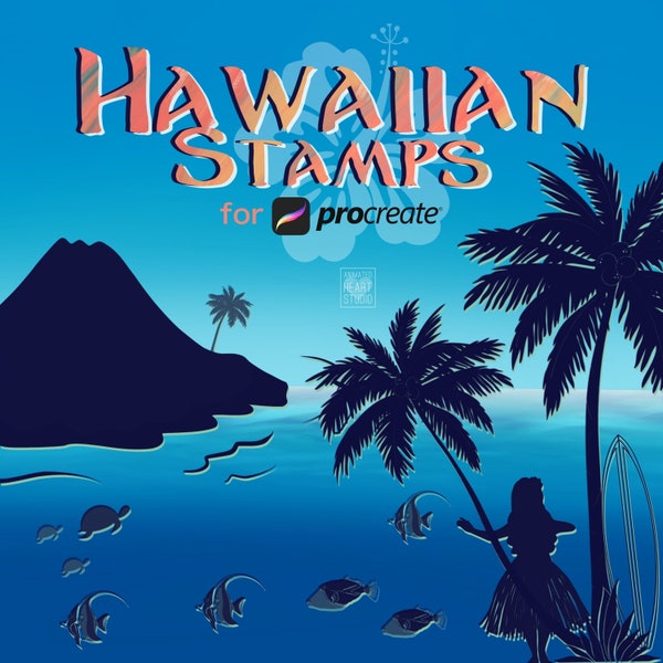Hawaii Stamp Etsy