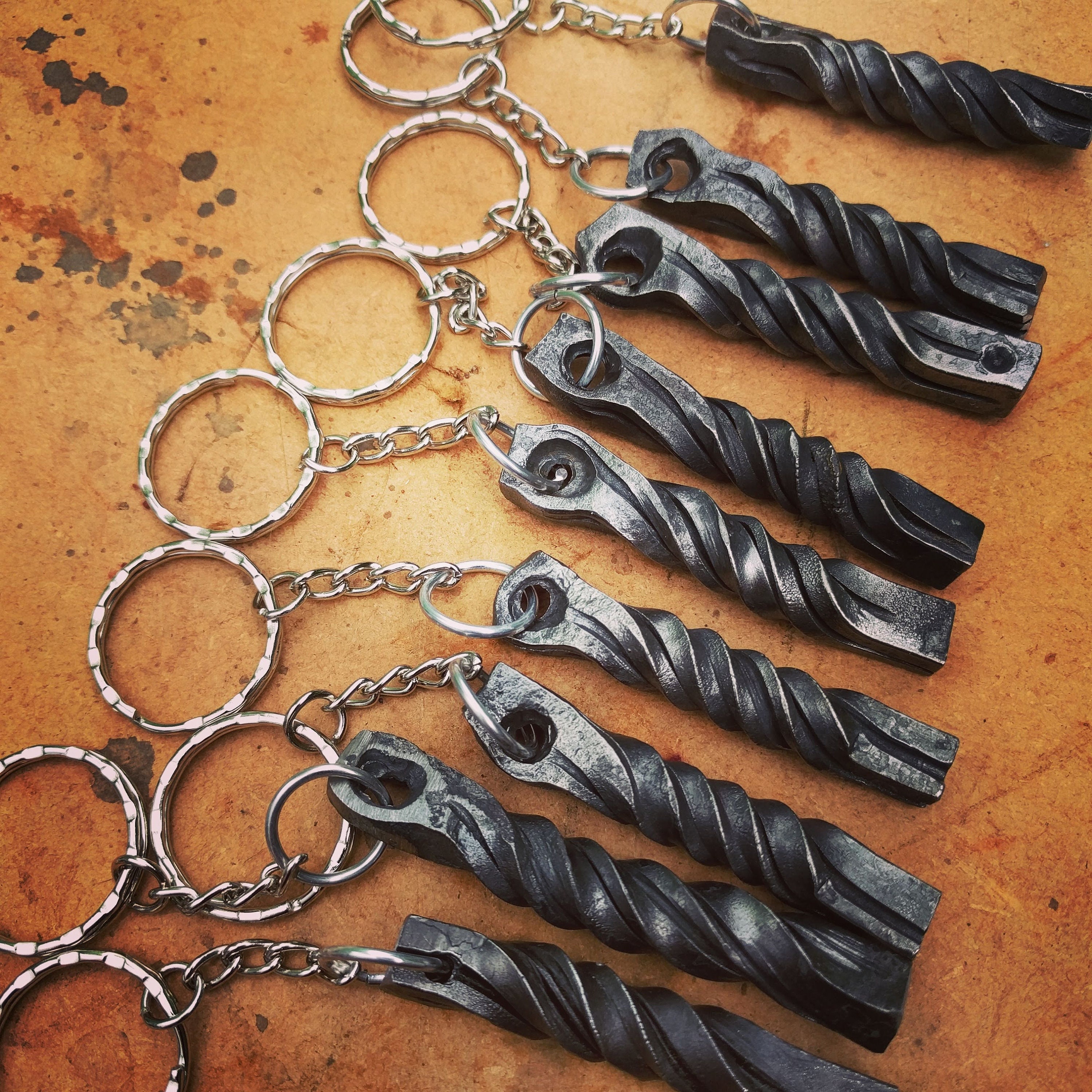 Twist Keyring Keychain Keyfob Unique Etsy