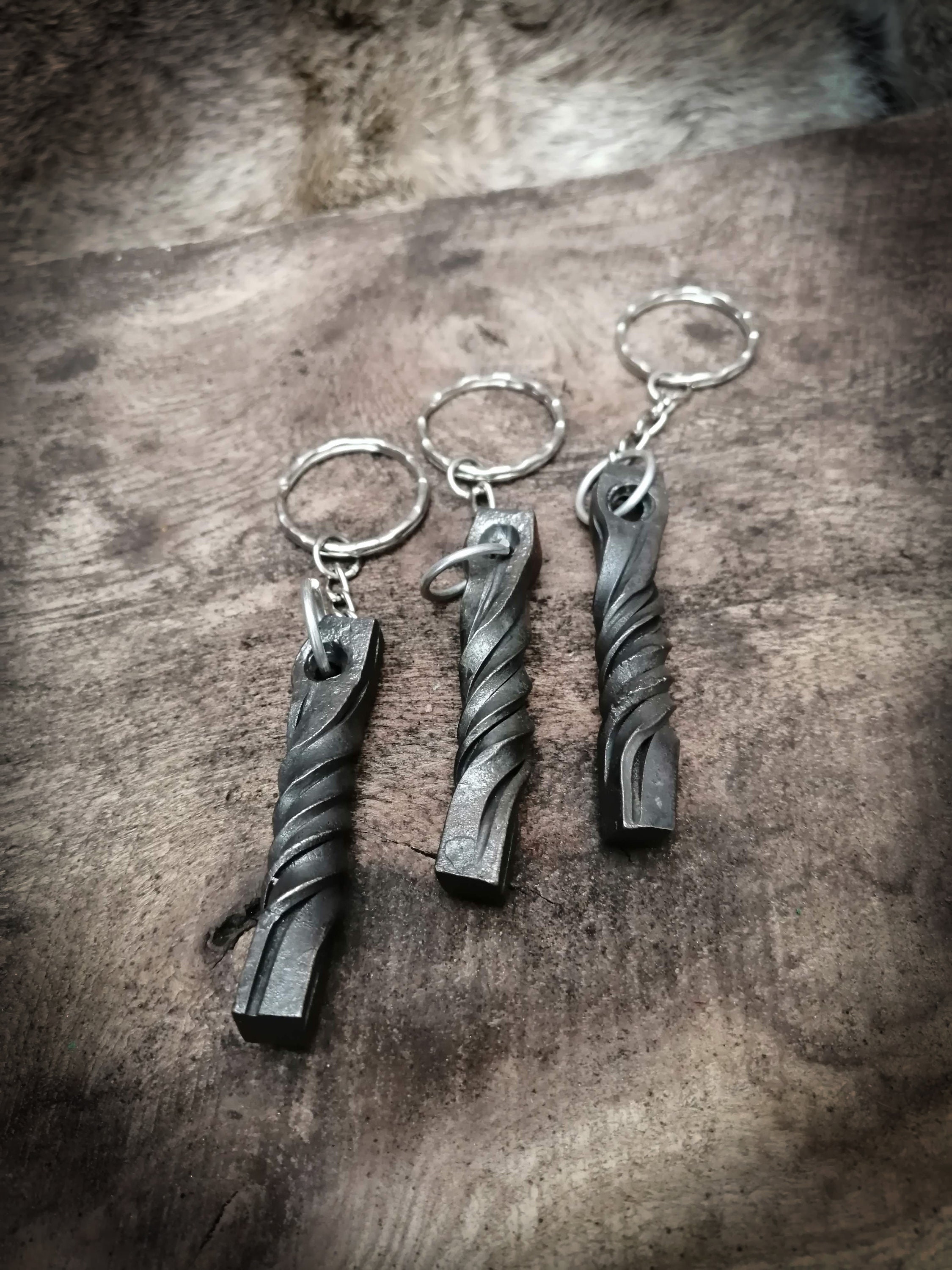 Twist Keyring Keychain Keyfob Unique Etsy