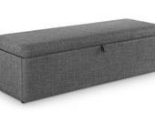 Create Your Own Ottoman Box - Choose Your Size - Choose Your Material Colour - Bespoke Made to Order