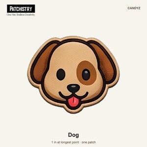 犬のミニパッチ - UVプリント1インチフックアンドループハットチャーム（トラッカーハット、ハットバーギフト用）