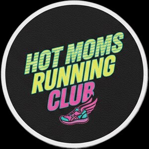 Cadeau amusant pour maman — Écusson de casquette « Club de course des mamans sexy », écusson Velcro imprimé UV de 6,35 cm pour casquettes de camionneur