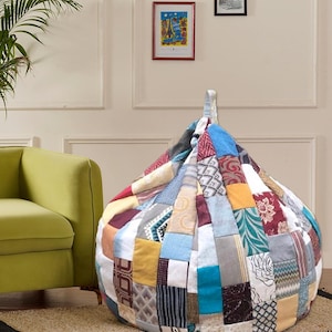 Printed Colour Blast Lounge Beanbag Cover, kids/adult chair, gamer chair, living room decor, cosy corner, adult floor cushion