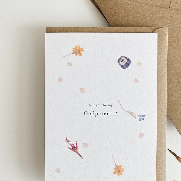 Godparents Proposal Card, Will You Be My Godmother, Will You Be My Godfather, Godparent Card, To My Godmother, Be My Godparents