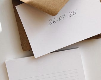 Personalised Wedding Thank You Cards | Minimalist Design with Handwritten Font