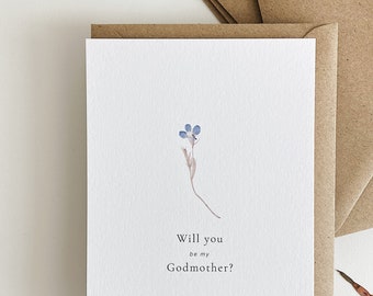 Will You Be My Godparents, Godparent Card, Godmother Proposal, Godfather Proposal, Godparent Proposal