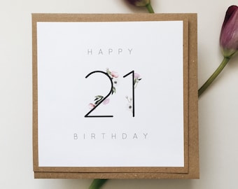 21st birthday card ideas for girl