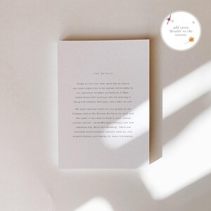 Handwritten Style Wedding Invitation | Simple Modern Invite image 9