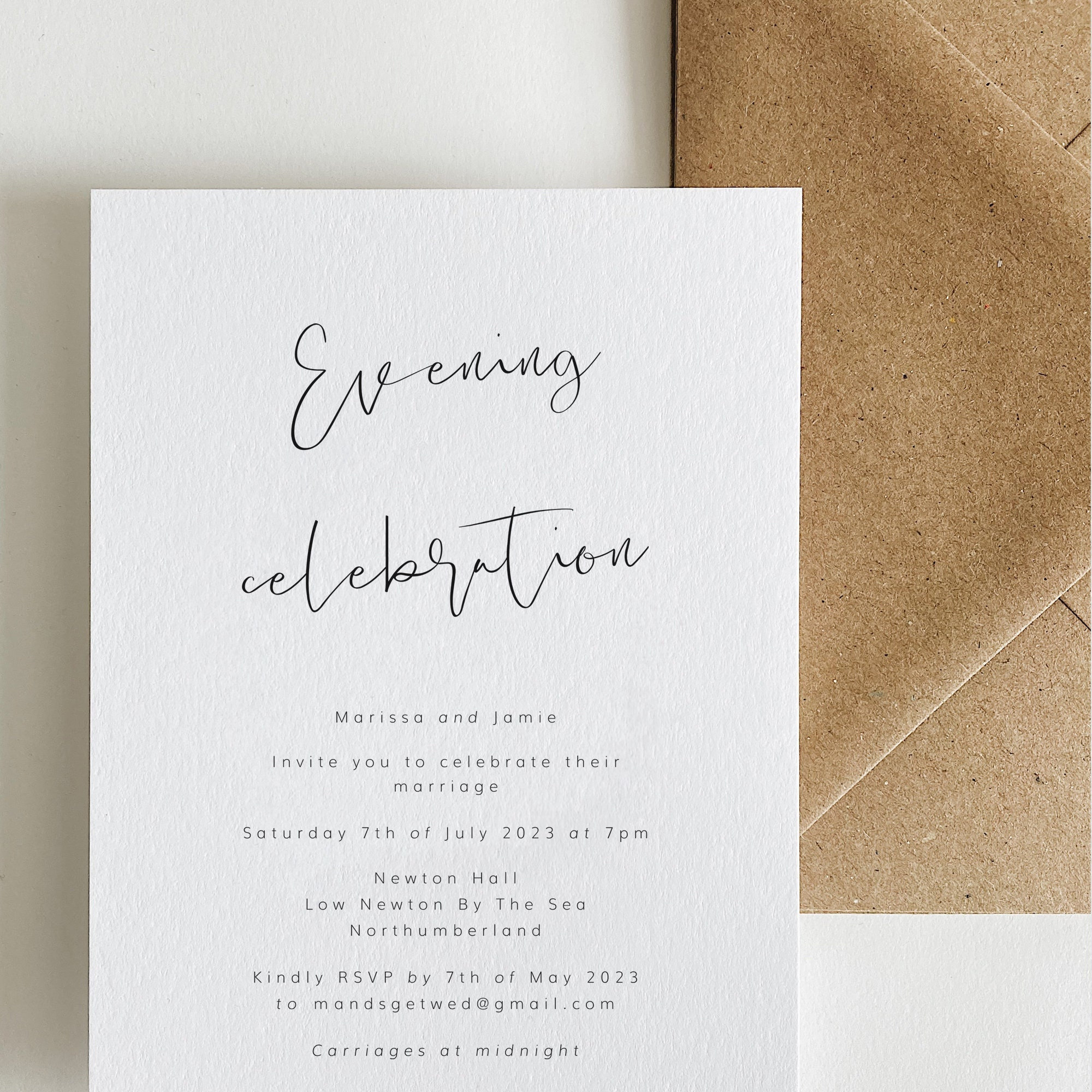 Celebration Wedding Invitation