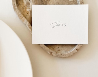Elegant Wedding Place Cards | Handwritten Font