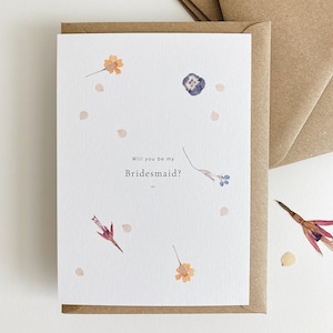 Flower Girl Proposal Card, Will You Be My Bridesmaid Card, Maid of Honour Proposal Card image 2