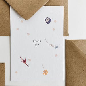 Cartes de remerciement, cartes de correspondance et enveloppes, emballage multiple de cartes de remerciement, cartes postales de remerciement, cartes de correspondance de remerciement, image 1