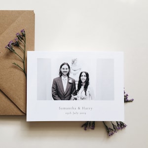 Classic Photo Thank You Postcards with Envelopes, Wedding Thank You Cards, Baby Thank You Cards