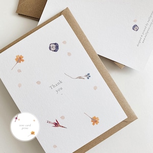 Cartes de remerciement, cartes de correspondance et enveloppes, emballage multiple de cartes de remerciement, cartes postales de remerciement, cartes de correspondance de remerciement, Tent Card