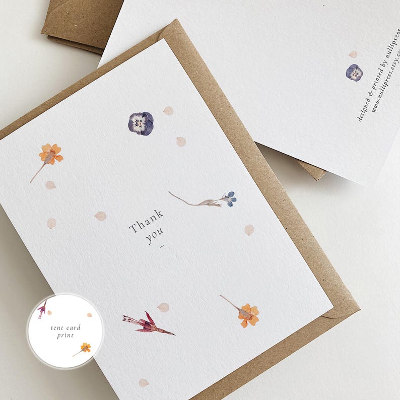 Cartes de remerciement, cartes de correspondance et enveloppes, emballage multiple de cartes de remerciement, cartes postales de remerciement, cartes de correspondance de remerciement, Tent Card