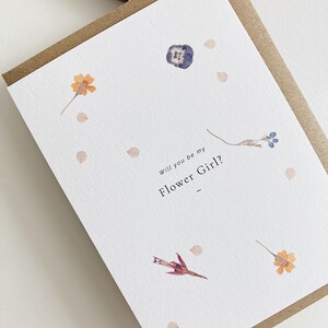 Flower Girl Proposal Card, Will You Be My Bridesmaid Card, Maid of Honour Proposal Card image 3